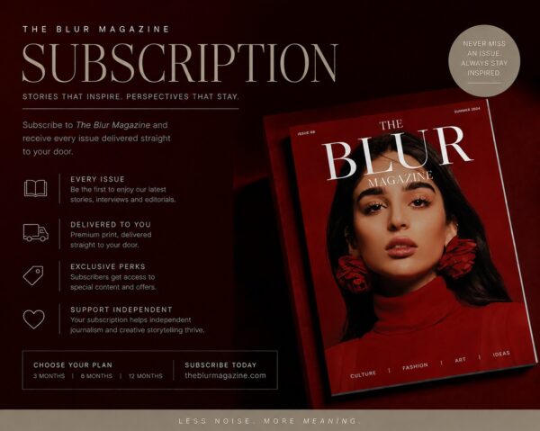 The Blur Yearly Subscriptions (One Time)